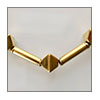 necklace- brass necklace detail