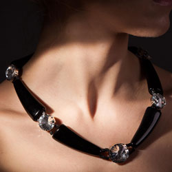 necklace-coco rhinestone - sold